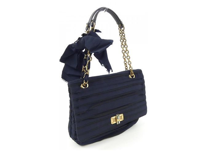 LANVIN Tasche Schwarz Marineblau - Ansicht 2