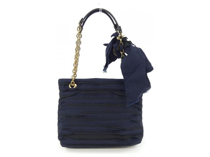 LANVIN Tasche Schwarz Marineblau - Ansicht 3