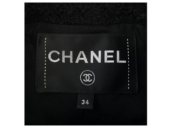 Timeless Chaqueta Chanel sin cuello Negro - vista 5