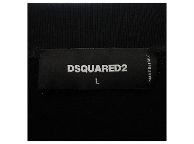 Autre Marque Baumwoll-Sweatshirt Dsquared2 S71GU0548 Schwarz - Ansicht 5