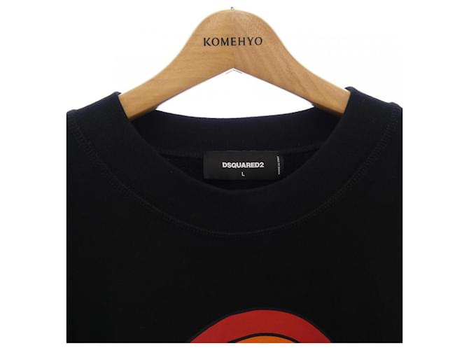 Autre Marque Baumwoll-Sweatshirt Dsquared2 S71GU0548 Schwarz - Ansicht 6