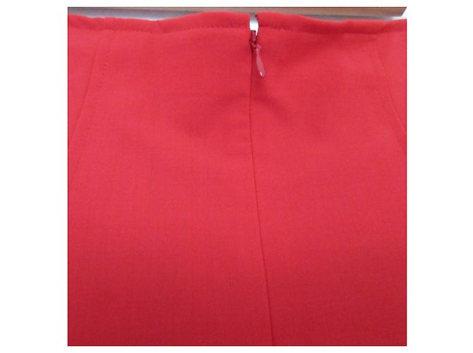 Autre Marque Falda acampanada de seda elástica sin título Roja - vista 3