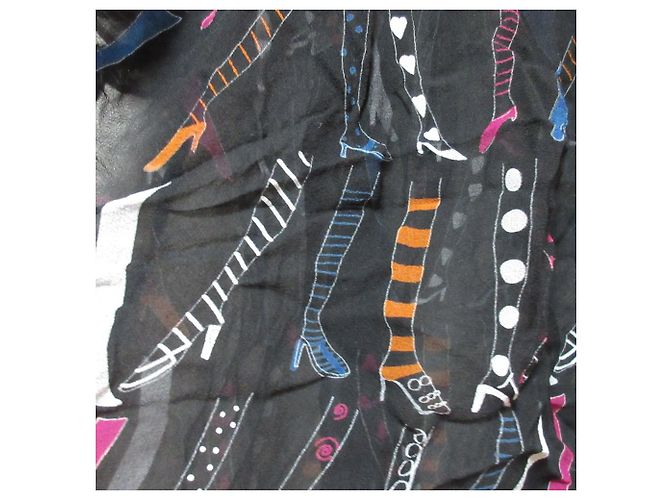 Blusa in seta a maniche corte TSUMORI CHISATO Nero - vista 6
