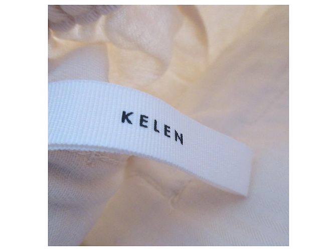 Autre Marque Gonna in cotone Kelen HOCO Bianco Crudo - vista 8