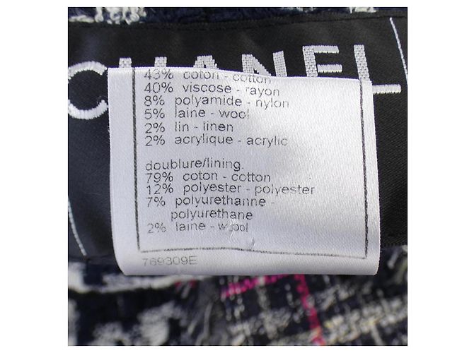 Timeless Abrigo de mezcla de lana Chanel Azul - vista 3