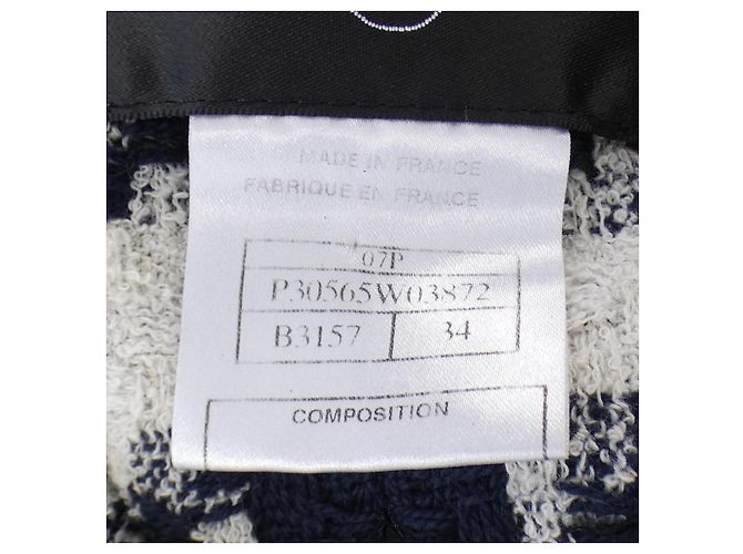 Timeless Abrigo de mezcla de lana Chanel Azul - vista 4