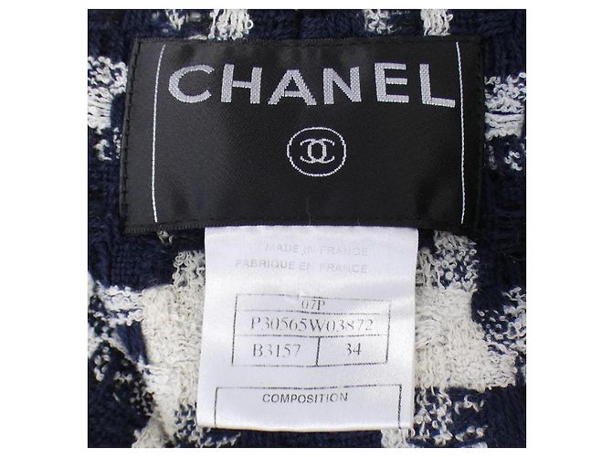 Timeless Abrigo de mezcla de lana Chanel Azul - vista 5