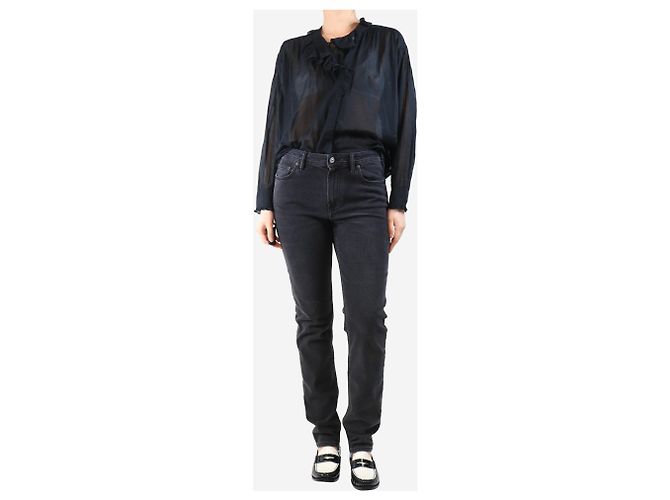 Acne Grau gewaschene Jeans - Größe UK 14 - Ansicht 2