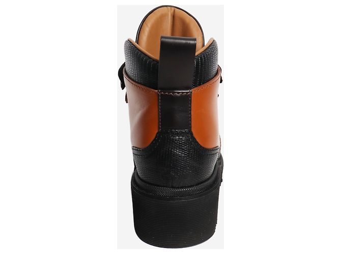 Chloé Botas de combate negras y marrones Chloe - talla EU 36 (UK 3) Negro - vista 3