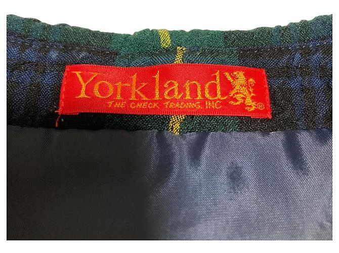 Autre Marque YORKLAND Karo-Kleid Grün Marineblau - Ansicht 5