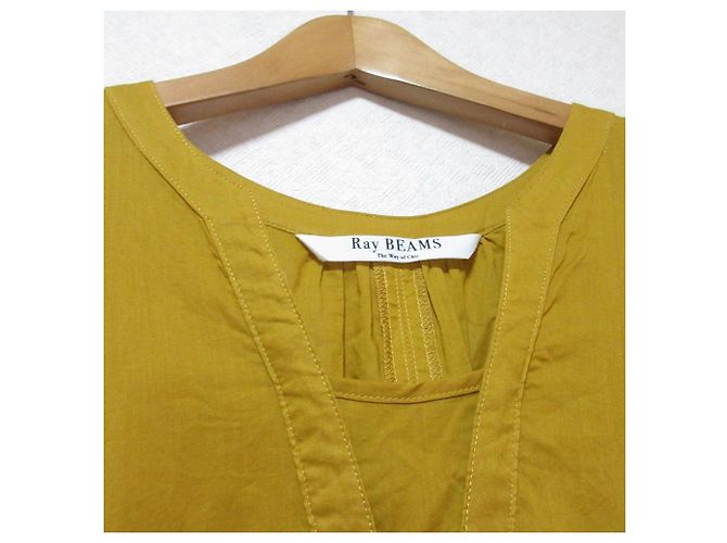 Autre Marque Vestido sin mangas Ray Beams Amarillo - vista 3