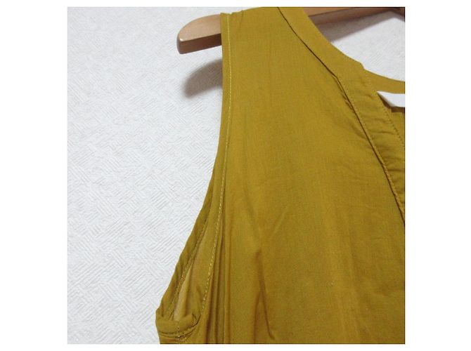 Autre Marque Vestido sin mangas Ray Beams Amarillo - vista 4
