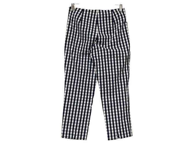 Autre Marque Pantaloni a Quadri Cropped Brooks Brothers Bianco - vista 2