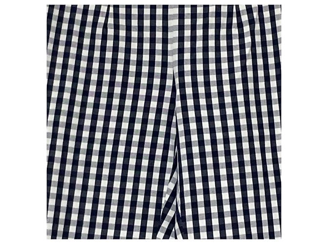 Autre Marque Pantaloni a Quadri Cropped Brooks Brothers Bianco - vista 3