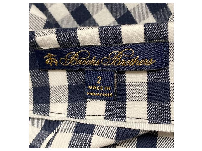 Autre Marque Pantaloni a Quadri Cropped Brooks Brothers Bianco - vista 4