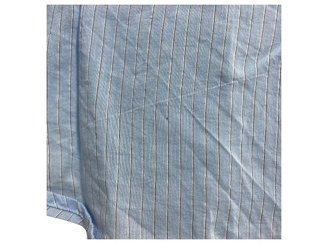 Autre Marque CADA DÍA ME GUSTA. Camisa de mezcla de seda transparente a rayas Azul - vista 5