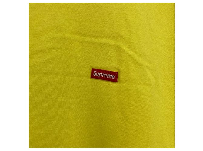 Camiseta Supreme Small Box Tee Amarillo - vista 4