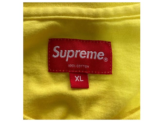Camiseta Supreme Small Box Tee Amarillo - vista 6