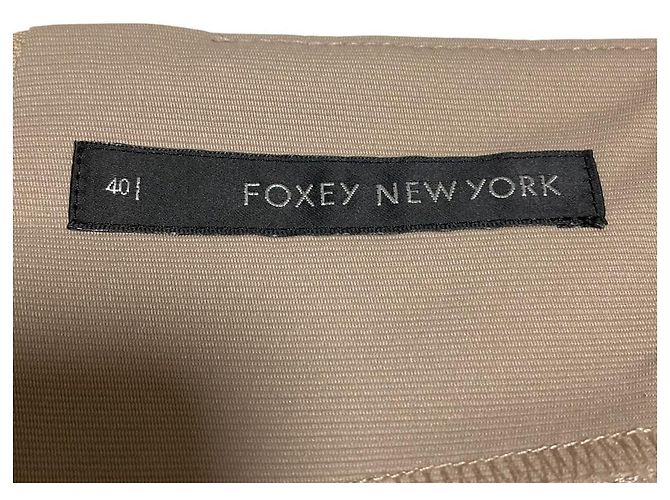 Autre Marque Gestufetes Grosgrain-Kleid FOXEY NEW YORK Beige - Ansicht 6