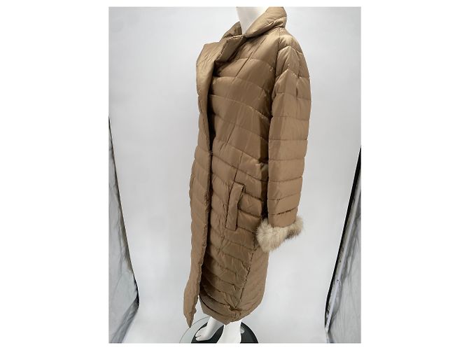 Piumino beige S MAX MARA - vista 4