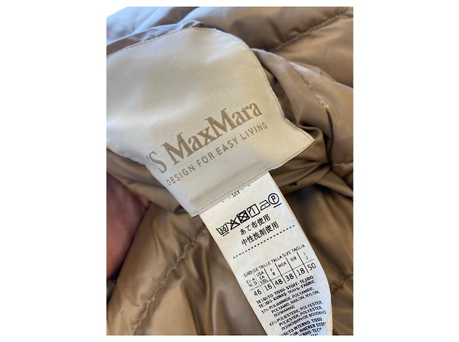 Piumino beige S MAX MARA - vista 5