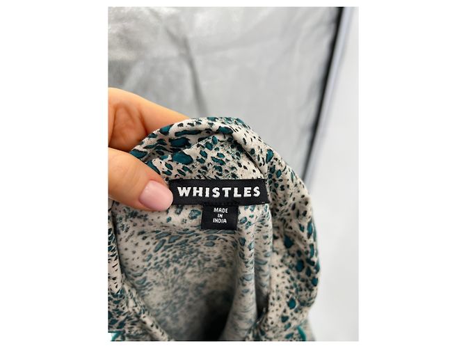 Whistles Camicia bianca con stampe blu Multicolore - vista 5