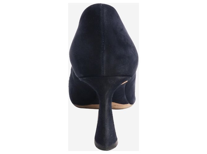 Dior Navy Wildleder-Pumps - Größe EU 41 Marineblau - Ansicht 3