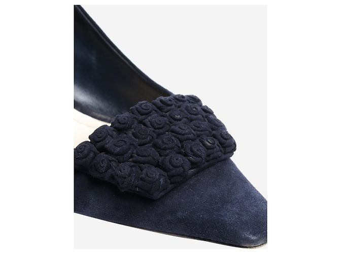 Dior Navy Wildleder-Pumps - Größe EU 41 Marineblau - Ansicht 5