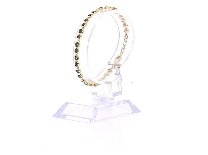 Agatha Ruiz de la Prada Bracciale dorato e verde - vista 5
