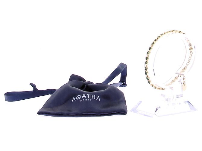 Agatha Ruiz de la Prada Bracciale dorato e verde - vista 6