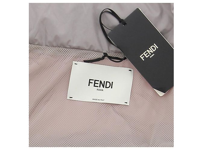 Fendi Giacca a vento con sacchetto integrato Grigio - vista 7