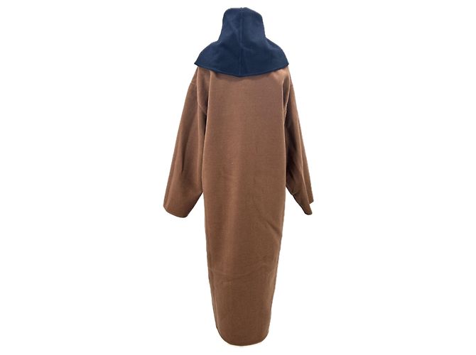 Autre Marque Abrigo reversible marino y camel Azul marino - vista 4