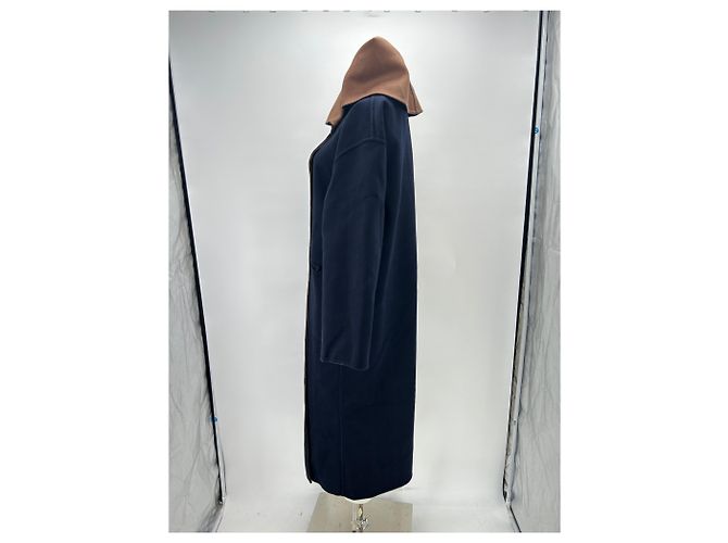Autre Marque Abrigo reversible marino y camel Azul marino - vista 7