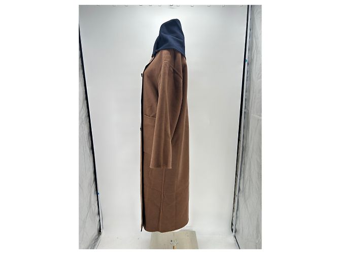 Autre Marque Abrigo reversible marino y camel Azul marino - vista 8