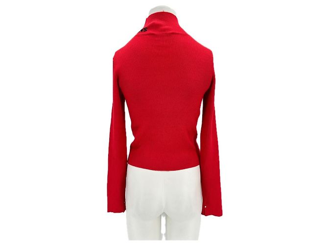 Top de cuello alto rojo con logo DKNY Jeans Roja - vista 2