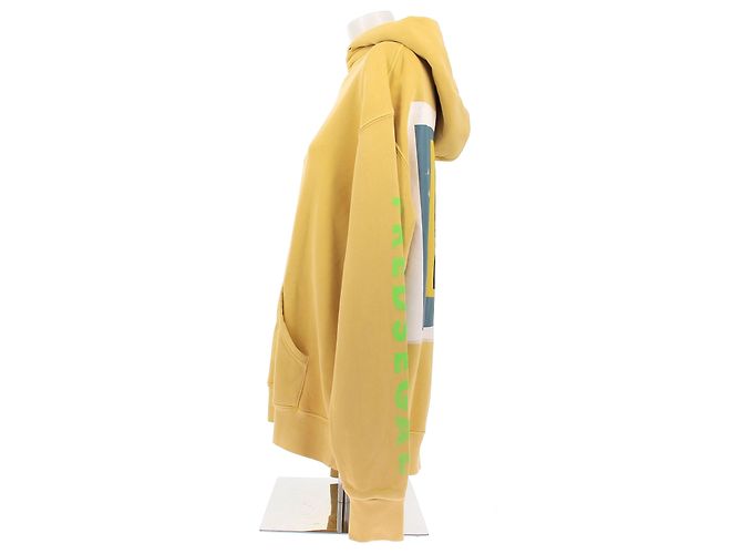 Autre Marque Sudadera con capucha amarilla Amarillo - vista 3