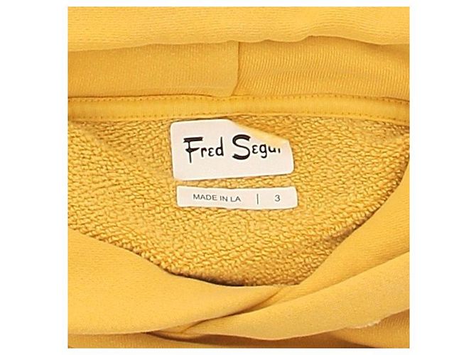Autre Marque Sudadera con capucha amarilla Amarillo - vista 5