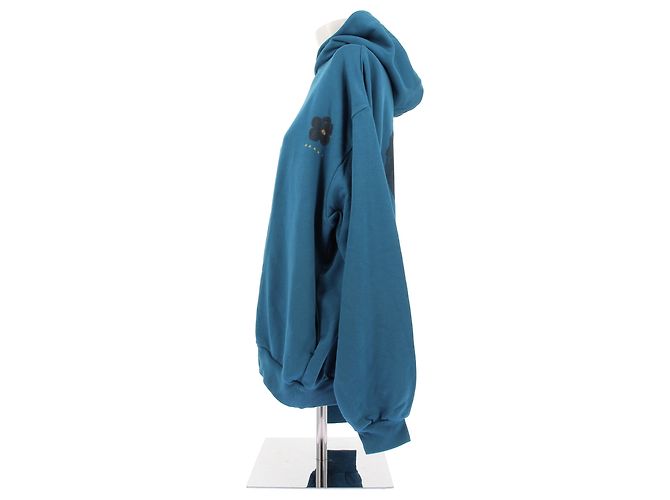Marni Felpa con cappuccio blu - vista 3