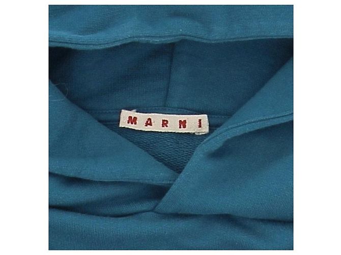 Marni Felpa con cappuccio blu - vista 5