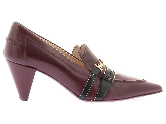 Décolleté Tod's in pelle marrone con cinturini Taglia 40 - vista 2