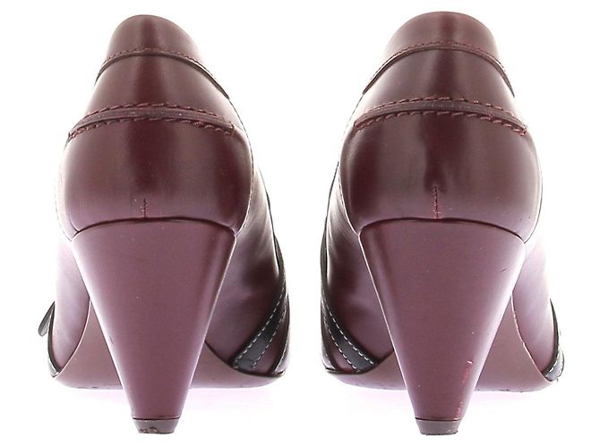 Décolleté Tod's in pelle marrone con cinturini Taglia 40 - vista 5