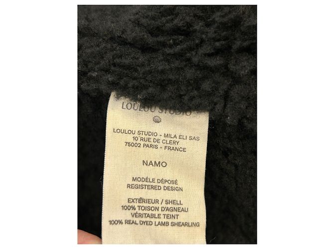 Autre Marque Abrigo de shearling "Namo" Negro - vista 7