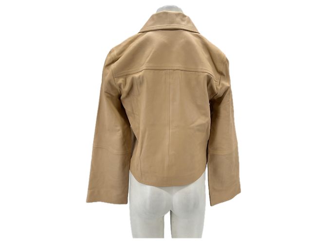 Autre Marque MALINA Lederfischjacke Beige Größe 36 - Ansicht 2