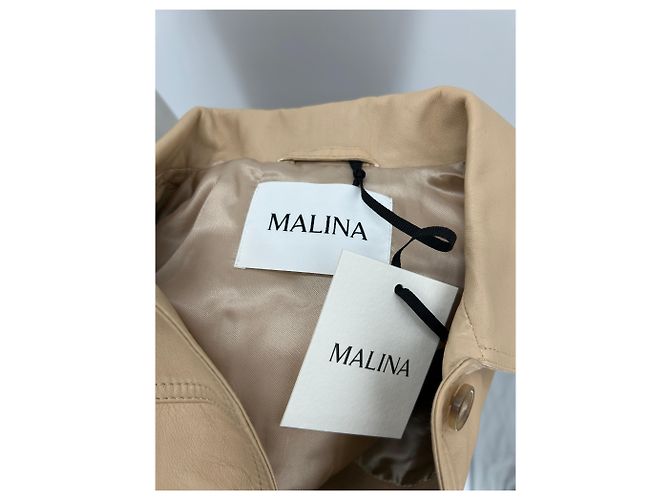 Autre Marque MALINA Lederfischjacke Beige Größe 36 - Ansicht 5