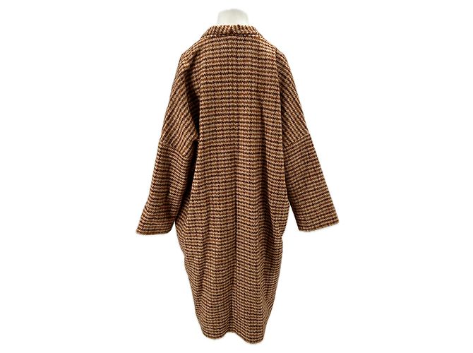 Autre Marque Abrigo de cuadros de lana BELLA JONES Camel Camello - vista 2
