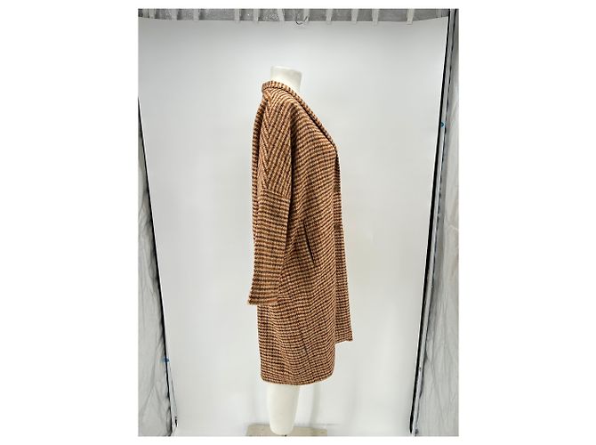 Autre Marque Abrigo de cuadros de lana BELLA JONES Camel Camello - vista 3