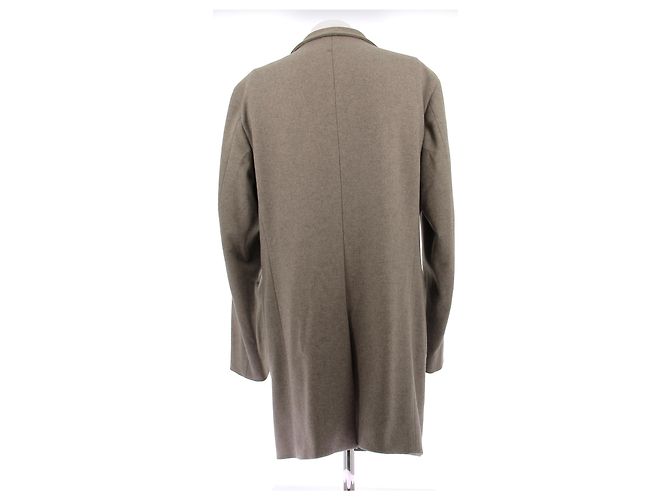 Burberry Grau-grüner Wollmantel - Ansicht 2