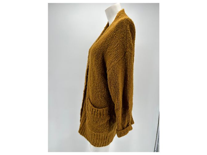 Isabel Marant Etoile Senfgelber Strickcardigan Braun - Ansicht 3