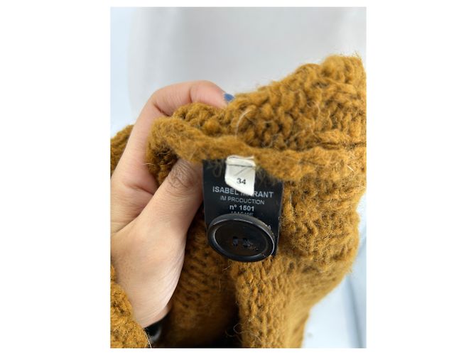 Isabel Marant Etoile Senfgelber Strickcardigan Braun - Ansicht 5