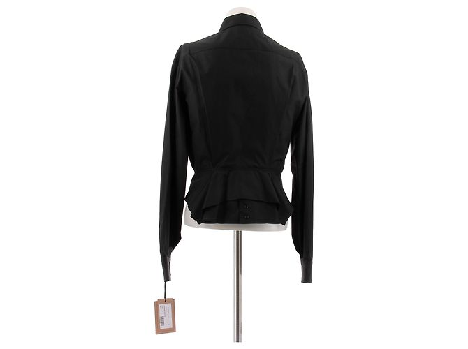 Alaïa Schwarze Baumwollhemd - Ansicht 2
